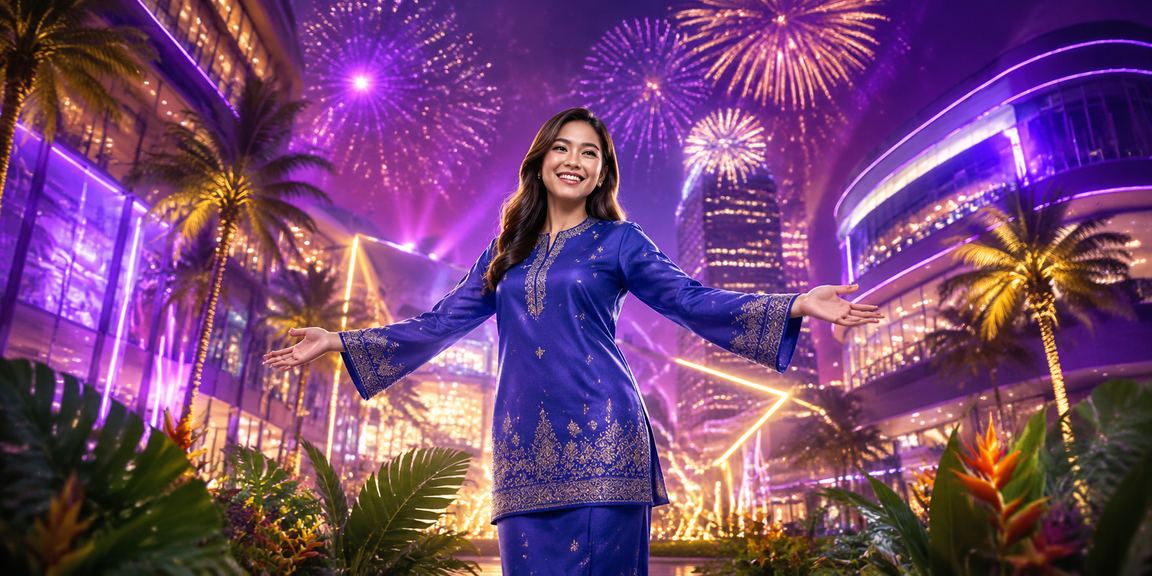 Pengguna wanita dari Johor Bahru menikmati permainan loteri dan hiburan dalam talian