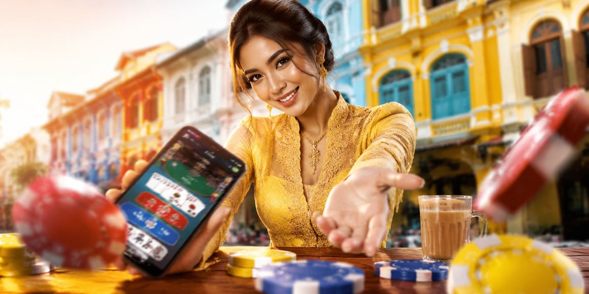 Pengguna memainkan kasino dalam talian melalui telefon di Pulau Pinang